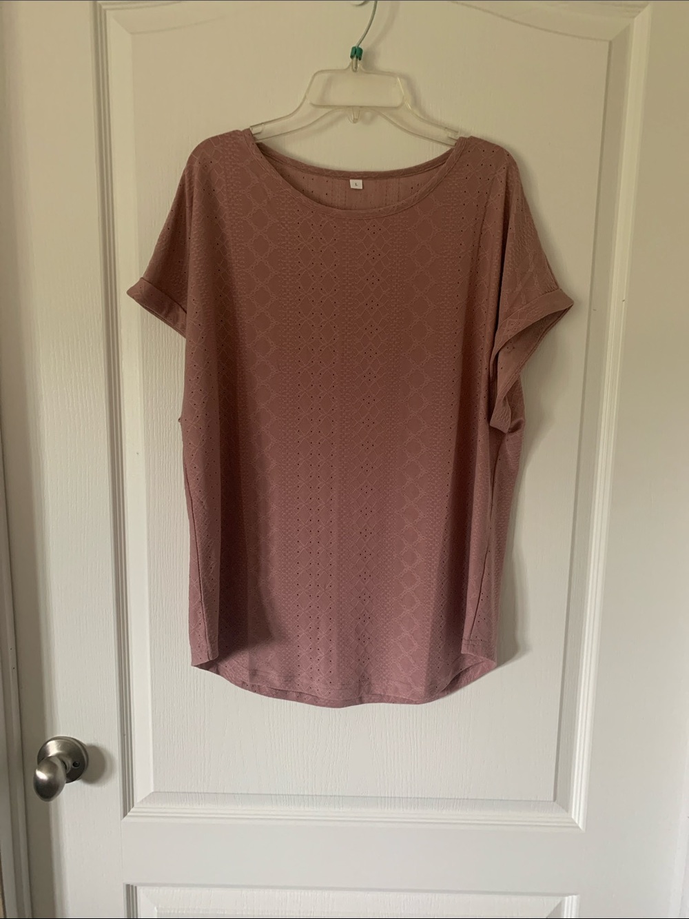 Athmile Women’s Tunic Top Rose Color Size  Large NWOT